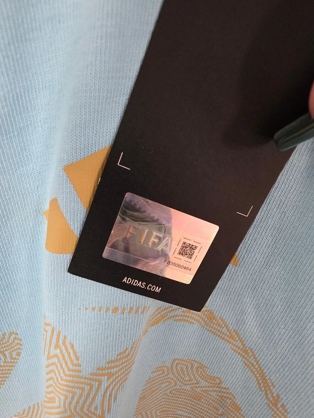 Adidas Argentina FIFA World Cup Icey Blue T-Shirt XL